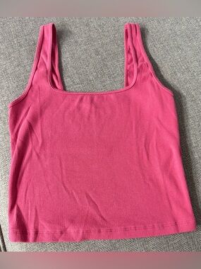 Abercrombie & Fitch Hot Pink Ribbed Tank